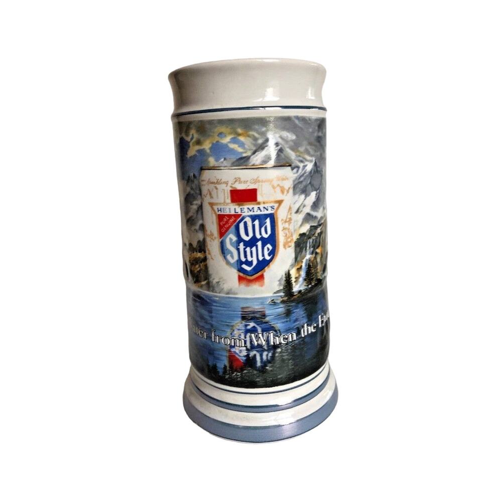 VINTAGE HEILEMAN OLD STYLE BEER STEIN Ceramarte LIMITED EDITION 1985